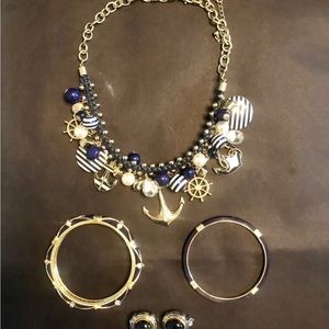 4 Piece Nautical Theme Jewelry Set